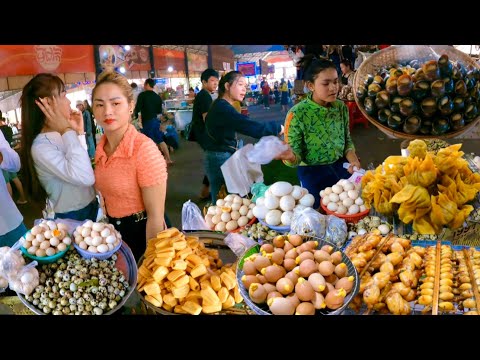 Best Cambodian street food - Walking tour Kien Svay Resort, Delicious of Khmer food Countryside
