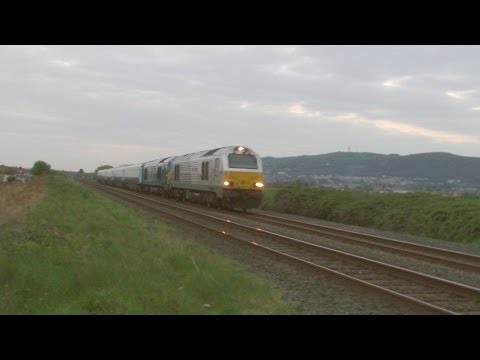 Prestatyn 2.5.14 - ATW & Chiltern Class 67015 67001 double header with tones VERY RARE