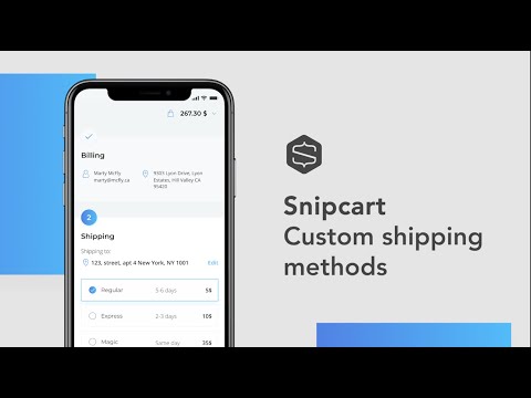Snipcart Tutorial - Custom Shipping Methods
