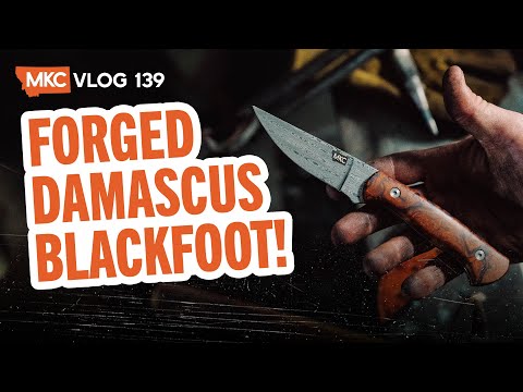 Geschmiedeter Damaszenerstahl für Blackfoot!
