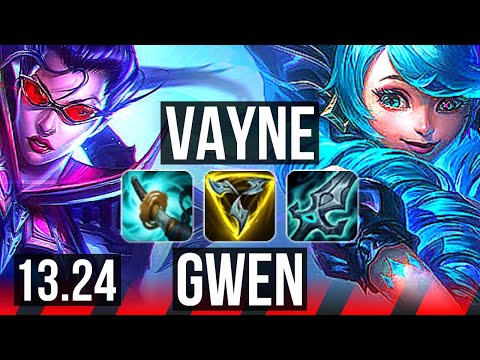 VAYNE vs GWEN (TOP) | 14/1/2, Quadra, Legendary | TR Grandmaster | 13.24