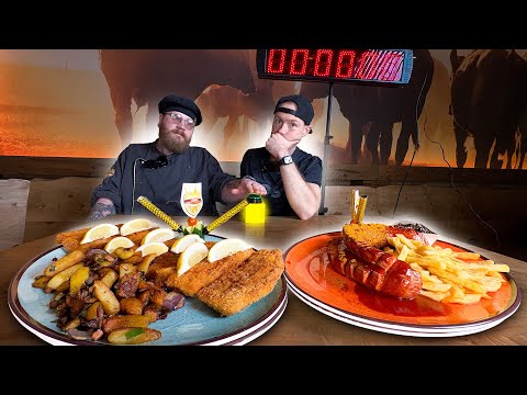 ROYAL FOOD FIGHT 1/3 🔥 XXL Currywurst & XXL Schnitzel – The toughest challenge ever! 🥵