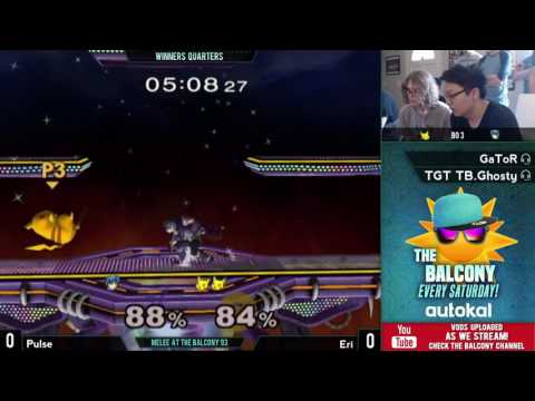 Melee @ the Balcony 93 - Winners Quarters ft. Pulse (Marth) VS Eri (Pikachu)