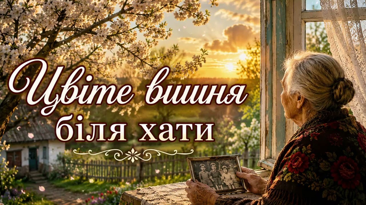 Цвіте вишня біля хати — українська пісня про маму