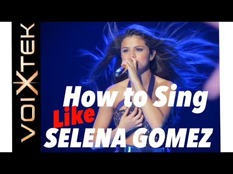 How to Sing like Selena Gomez - Training her Voice with Ron Anderson Voixtek (VR apps)