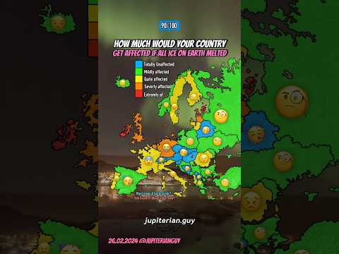 How would your country get affected by rising sea levels? #mapping #shorts #geography #viralvideo