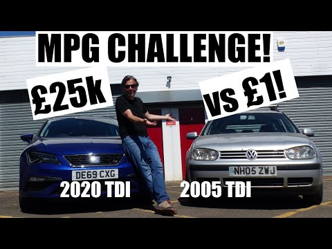 MPG CHALLENGE! 2020 Leon TDI vs 2005 Golf TDI!!