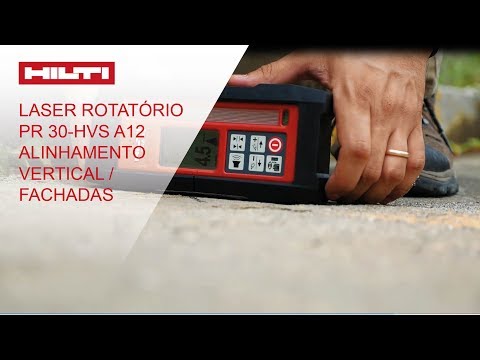 Laser rotativo Hilti PR 30-HVSG: Alinhamento vertical / Fachadas