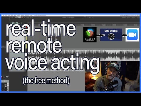 Remote Voice Acting Tutorial - Real-time, low latency and free