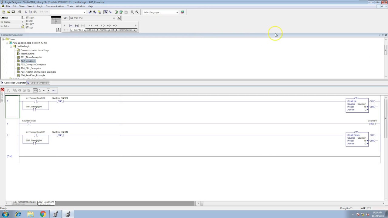 Studio 5000 Controller Organizer Re Dock Quick Tips
