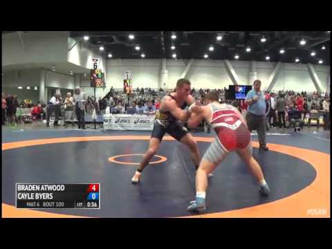 97 Round of 16 - Braden Atwood (Tar Heel WC) vs. Cayle Byers (Titan Mercury WC)