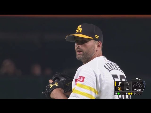【9回表】凄すぎる… ホークス・サファテが5月19日から24試合連続奪三振!! 2017/7/30 H-F