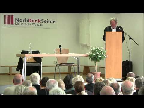 24. Pleisweiler Gespräch - Vortrag von Dr. Werner Rügemer