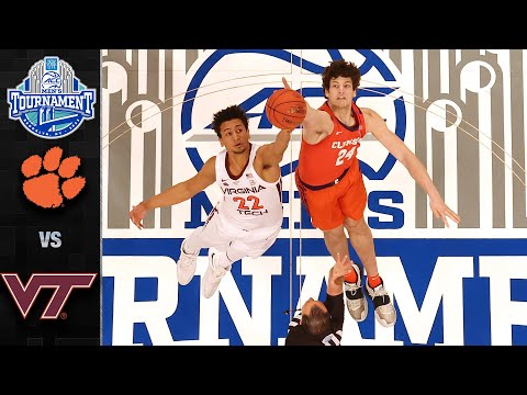 Clemson vs. Virginia Tech 2022 ACC Men's Basketball Tournament Highlights (2022)