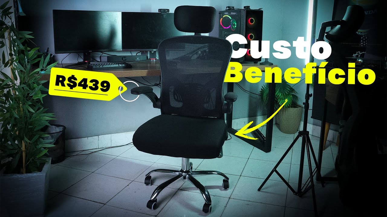 A MELHOR CADEIRA ERGONOMICA BARATA!!!! MENOS DE R$500