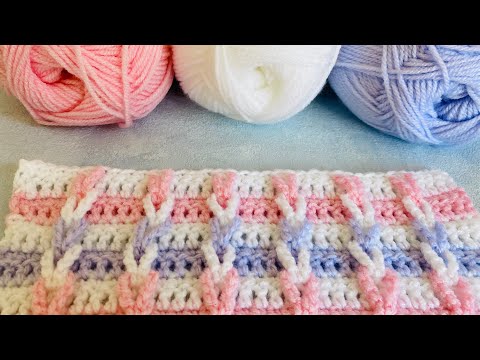 How to Crochet Jacob’s ladder stitch