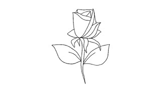 How to draw a rose - Easy step-by-step drawing lessons for kids