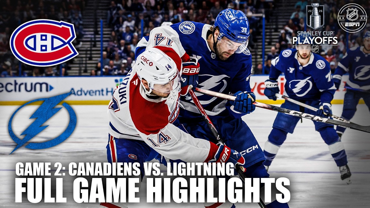 1st Round – Game 2: Montreal Canadiens vs. Tampa Bay Lightning | Full Game Highlights | ESPN NHL