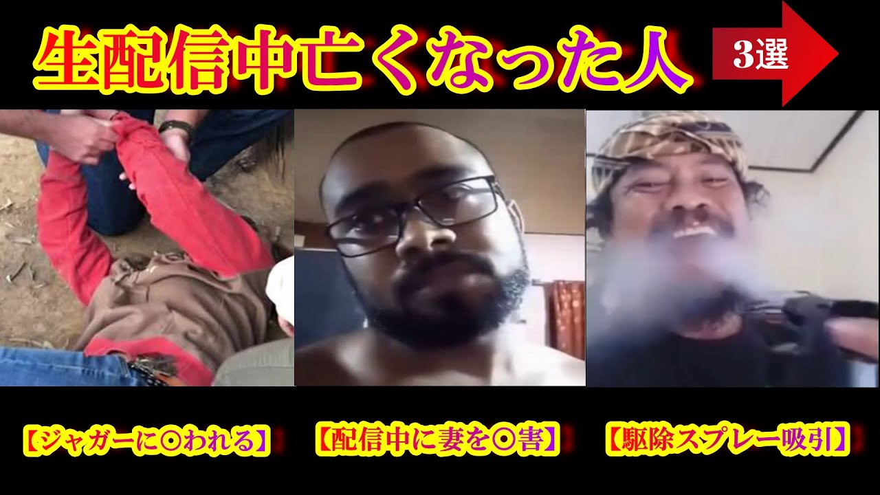 生配信中に起こった衝撃事故【3選】