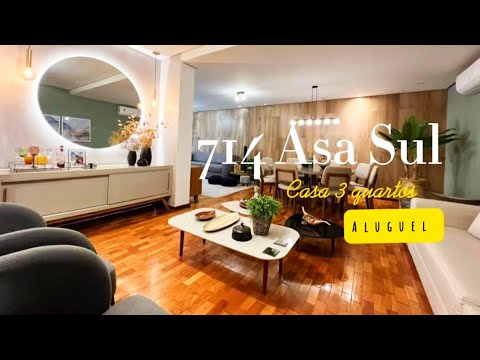 SHIGS 714 (Asa Sul/DF) - Casa térrea! COM ou SEM mobília