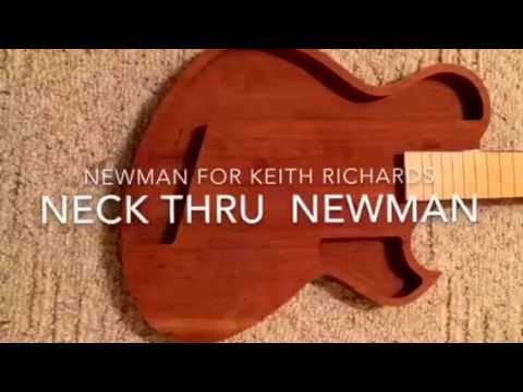 Newman Guitars Ted Newman Jones carved neck thru for Keith Richards