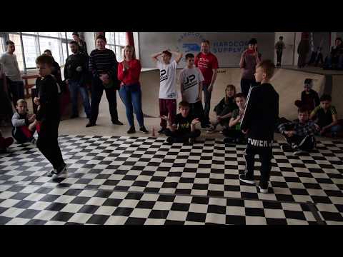 kids 1x1 полуфинал bboy Rocky vs Power Jet - Брейк на волне 2019