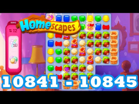 Homescapes Level 10841 - 10845 HD 3 - match puzzle Gameplay | android | IOS | 10842 | 10843 | 10844
