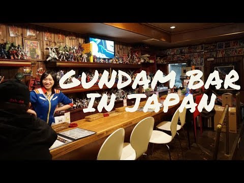 日本Vlogパート4：日本一かっこいいガンダムバー! (Japan Vlog part 4: The coolest Gundam bar in Japan!)