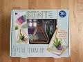 STMT D I Y CRYSTAL TERRARIUM KIT UNBOXING ASSEMBLY AND REVIEW
