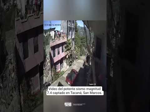 Video del potente sismo magnitud 7.4 captado en Tacaná, San Marcos. #mexico #méxico #terremoto
