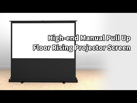 High-end Manual Pull Up Floor Rising Projector Screen DL45 ----“Usage method”