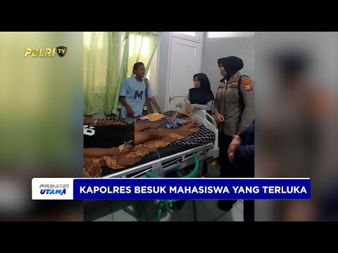 KAPOLRES TERNATE BESUK MAHASISWA YANG SAKIT USAI UNJUK RASA