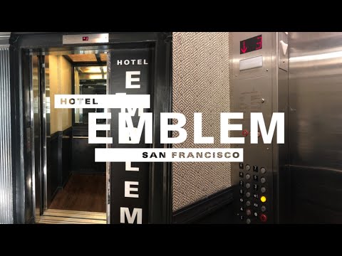 Awesome Motor! Montgomery Traction Elevator-Hotel Emblem-San Francisco, CA