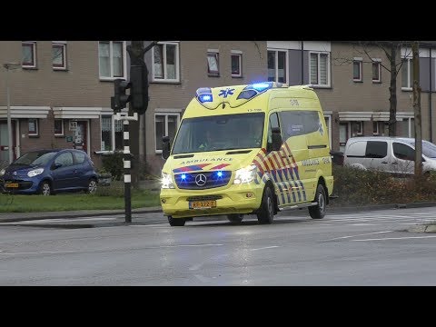 Nieuwe Ambulance 13-198 met Spoed naar de Kraailookstraat Purmerend