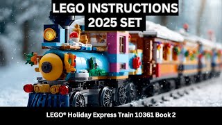 LEGO Holiday Express Train 10361 | Book 2 Flip-Through (Main Train Build!) 🚂🎄