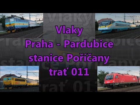 Vlaky - trať 011 (Praha - Pardubice) stanice Poříčany