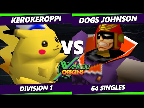 Xanadu Origins - KeroKeroppi (Pikachu) Vs. Dogs_Johnson (Falcon) Smash Bros - SSB64