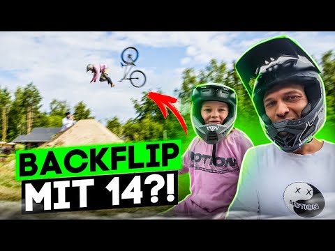 A 14-year-old doing a backflip on a bike?