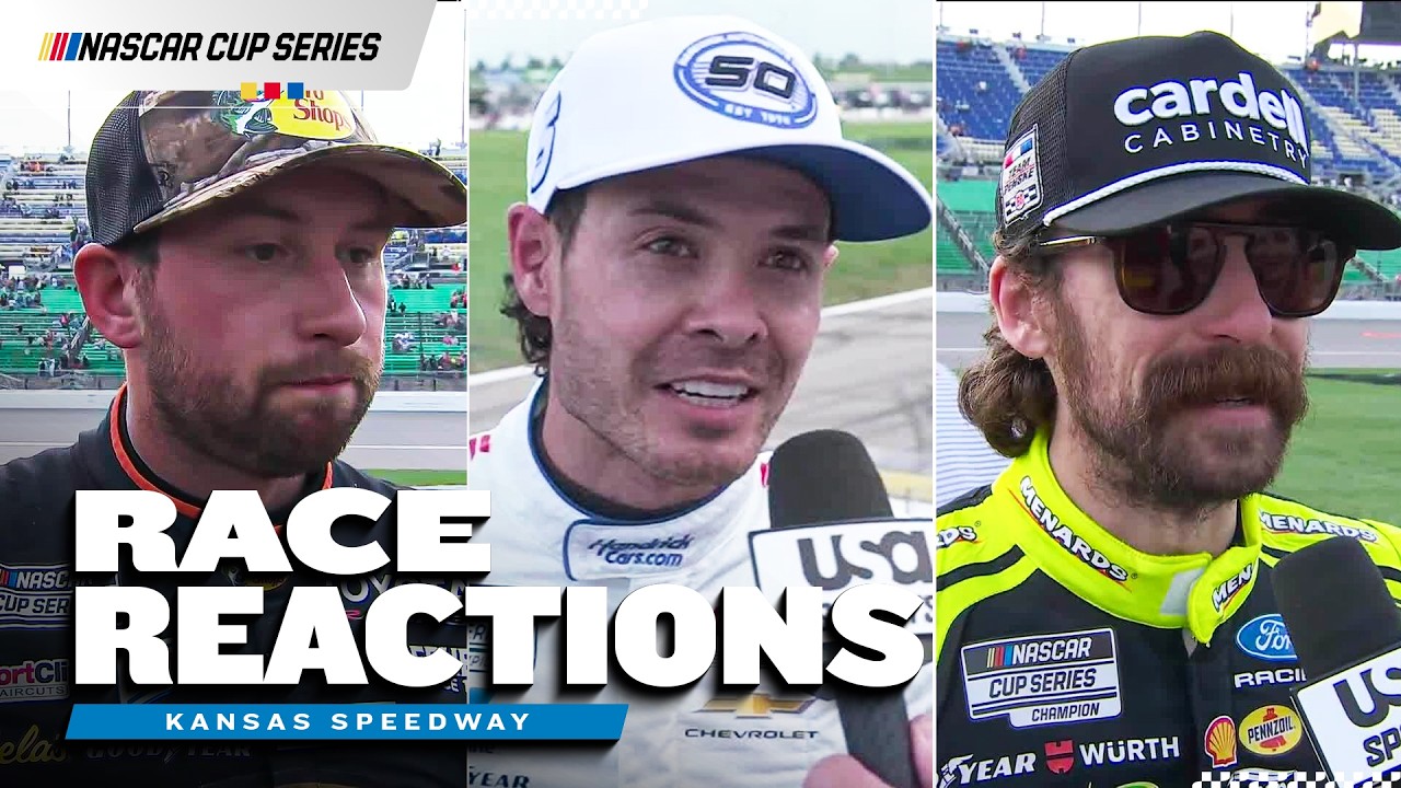 Larson Wins at Kansas; Hamlin, Bell Pounce