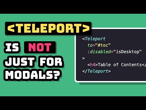 One UNIQUE Way to Use Teleport in Vue 3
