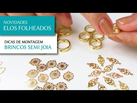Novos Elos Folheados para Montagem de Semi Joias - Pedra Mística