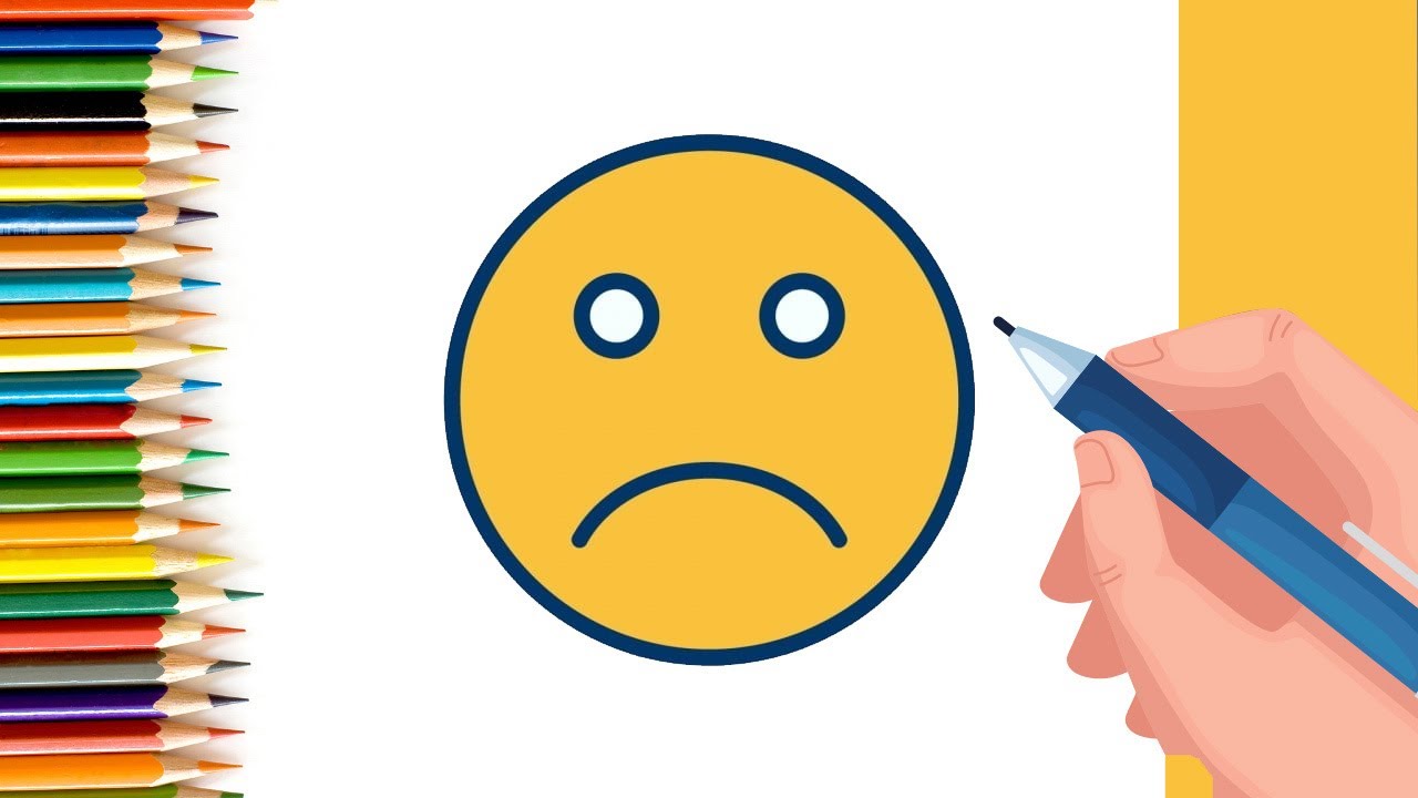 How to Draw Worried Sad Emoji with Parikshet and Kids Fun Learn Club