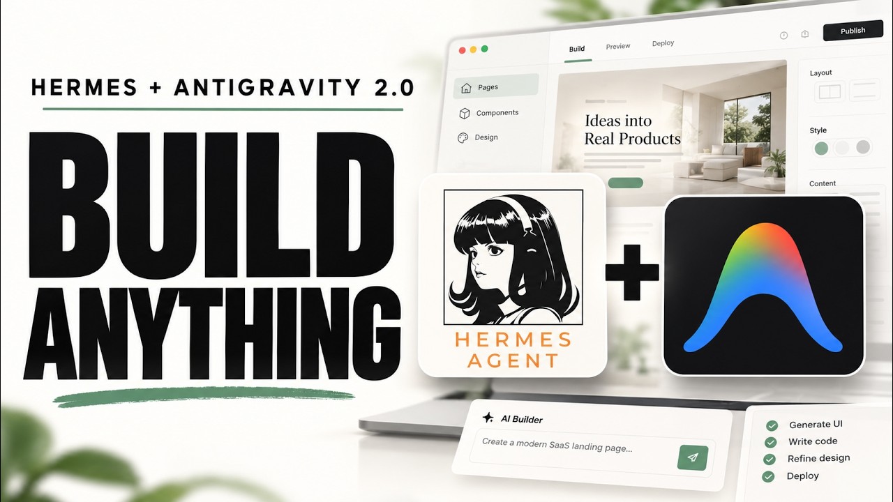 Hermes + Antigravity 2.0 Changes EVERYTHING! 🤯