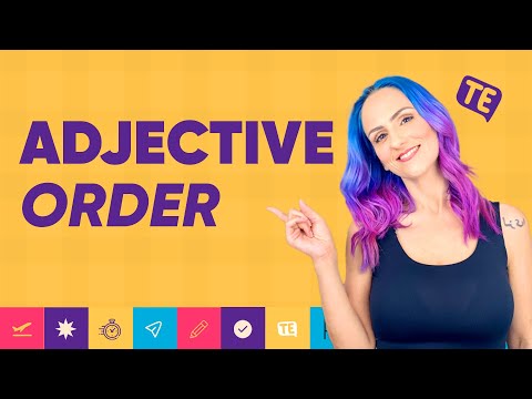 Adjective Order ❗ Aprenda a Ordem dos Adjetivos | Teacher Elza