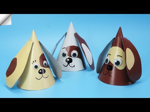Origami DOG easy DIY paper crafts