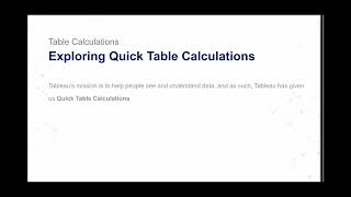 Download the video "2.2. Table Calculations - Exploring Quick Table Calculations"