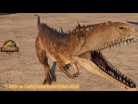 T-REX vs CARCHARODONTOSAURUS  | JURASSIC WORLD EVOLUTION 2 | SAN DIEGO | 🦖 | Jurassic Park