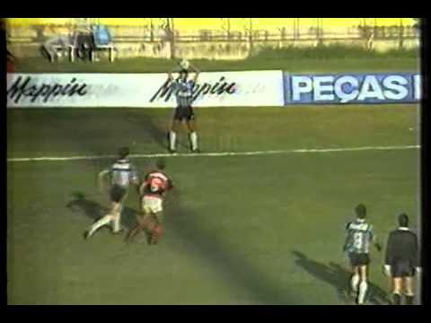 JOGO COMPLETO - Grêmio 6x1 Flamengo - 1989