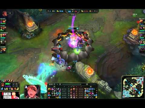 PawN vs Faker Jarvan IV vs Azir Midlane Faker Feeder HL ✔134