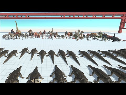 MACHIMOSAURUS REX VS FACTION at almost same price - Animal Revolt Battle Simulator